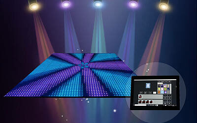 First factory to work out easy IPad control system for led dance floor in Guangzhou