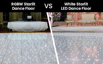 What’s the Difference Between Pure White Starlit LED Dance Floor and RGBW Starlit LED Dance Floor?