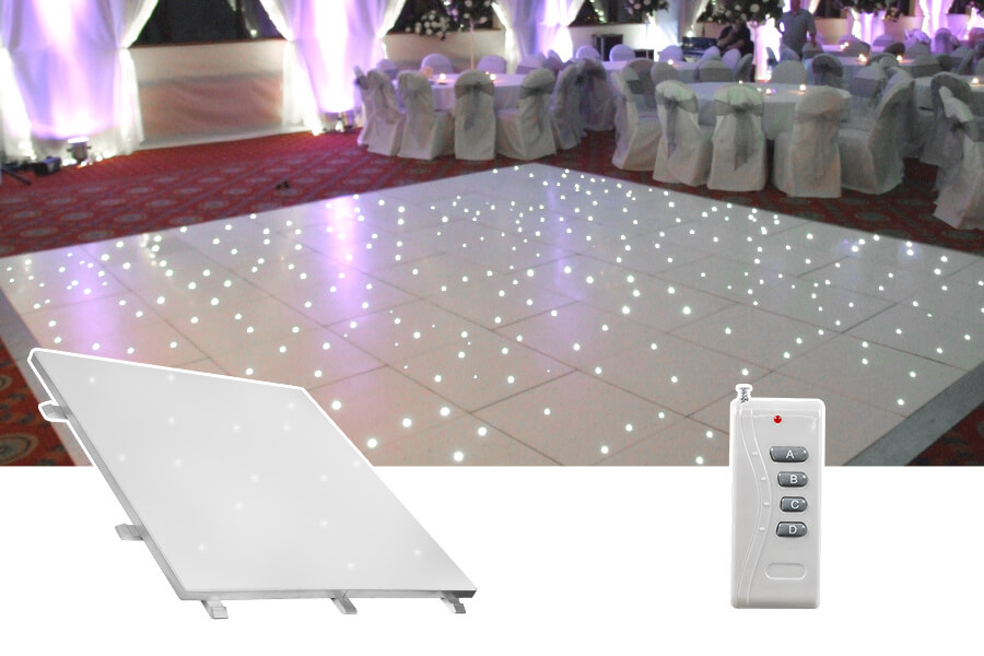 Pure white LED starlit dance floor