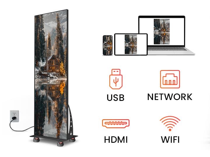 Plug-and-play LED Poster Display