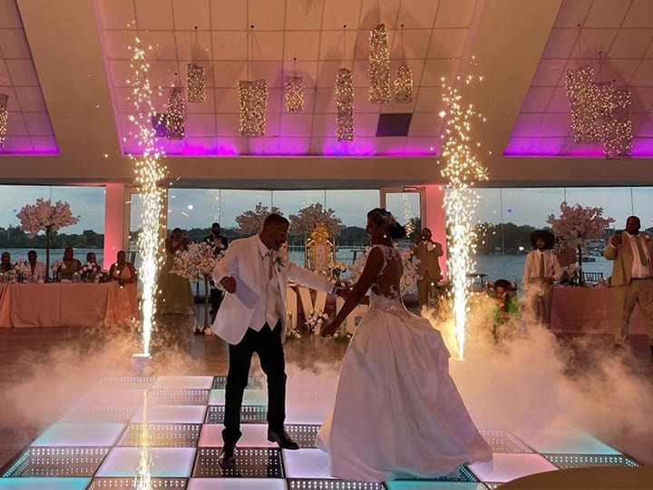 Frosted& 3D Mirror Wedding Dance Floor