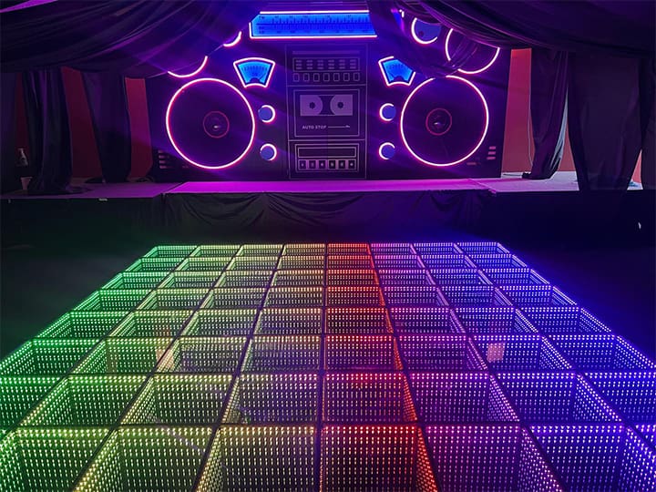Battery Magnetic 3D Dance Floor Effects (4) Battery Magnetic 3D Dance Floor Effects (4)