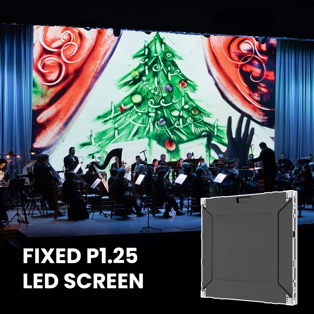 640 x 640 mm Fixed P1.25 LED Screen