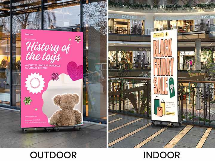 Indoor LED Poster Vs. Outdoor LED Poster