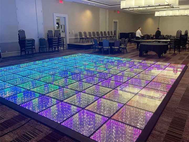 Starlight dance floor at event