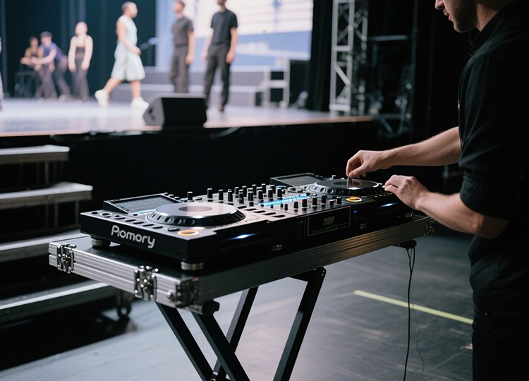 Adjustable-height-dj-tables-booth