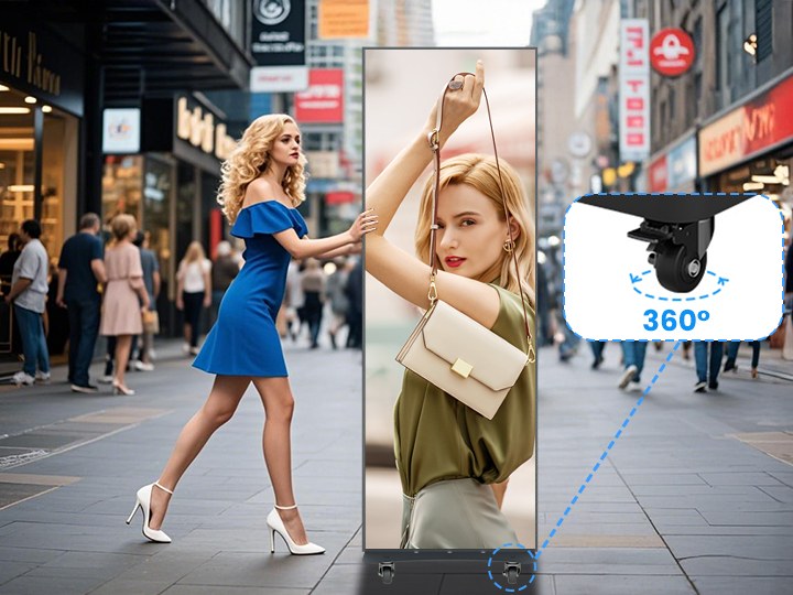 Effortless-setup-of-a-portable-poster-display-for-an-event.